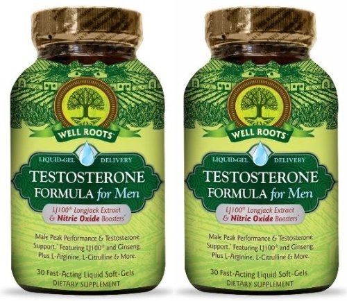 0700604911619 - WELL ROOTS TESTOSTERONE FORMULA SUPPLEMENT FOR MEN 30 FAST ACTING LIQUID SOFTGELS (TWO BOTTLES EACH OF 30 SOFTGELS)